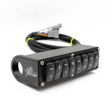 Roll Bar Mount Switch Box - 8 Rocker, Pre-Wired