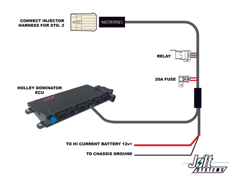 Plug-and-Play Harness Kit for Staged Injectors - Holley Dominator