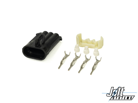Connector Kit - 3 Position Metripack 150 Male Black