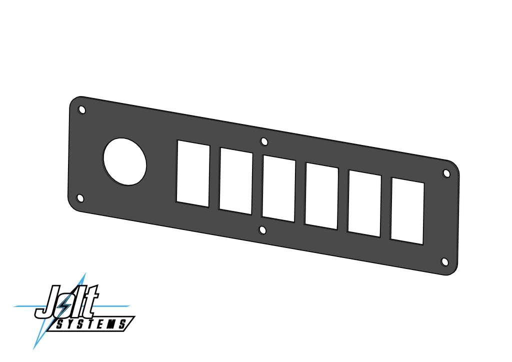 Roll Bar Mount Switch Box - 6 Rocker & E-Stop, Pre-Wired – Jolt Systems